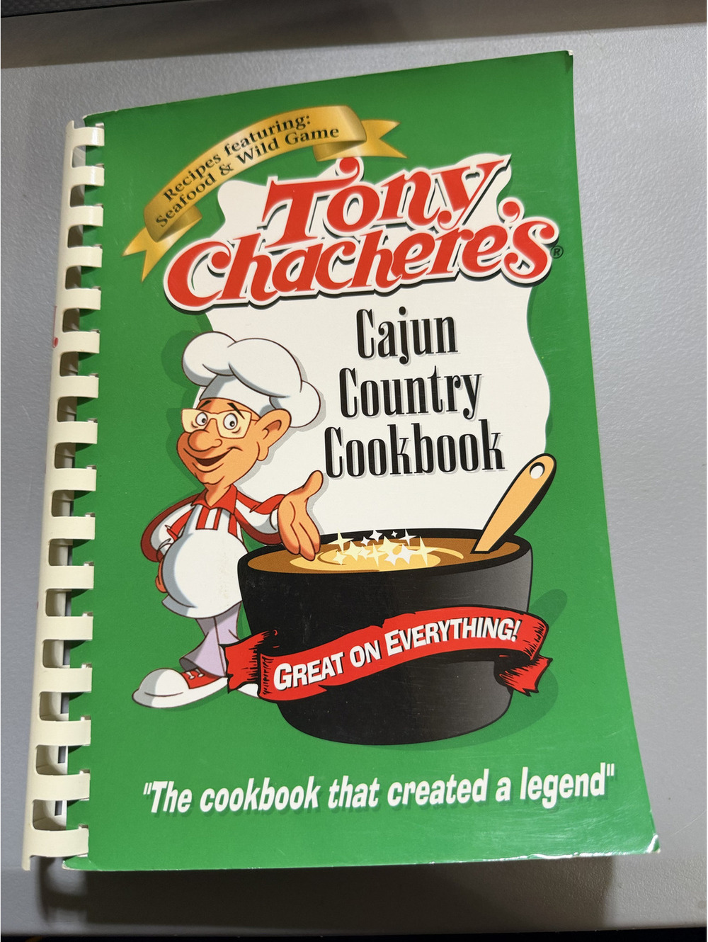 Tony Chachere's Cajun Country Cookbook 2001 Seafood Wild Game Recipes Comb PB